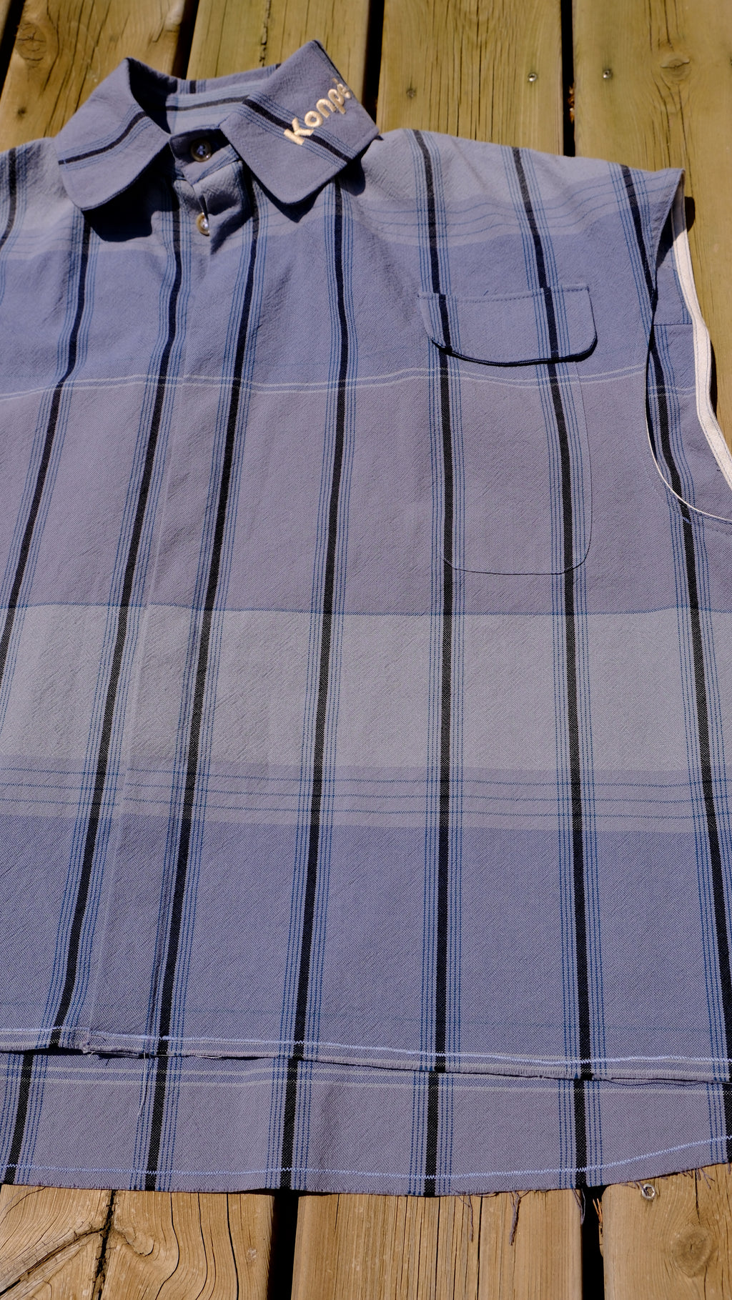 Chemise sans manches A rayure Brume Lunaire