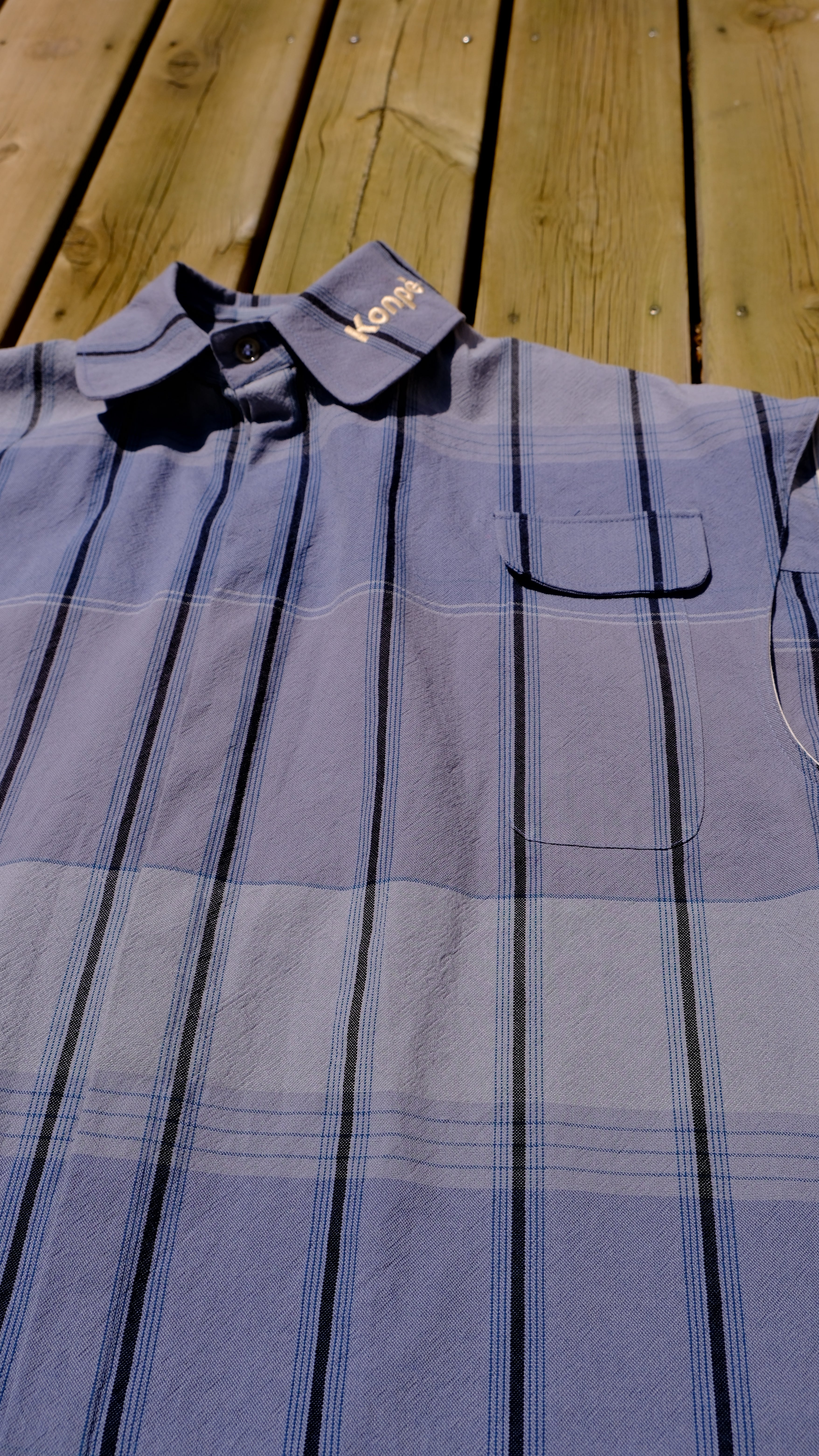 Chemise sans manches A rayure Brume Lunaire