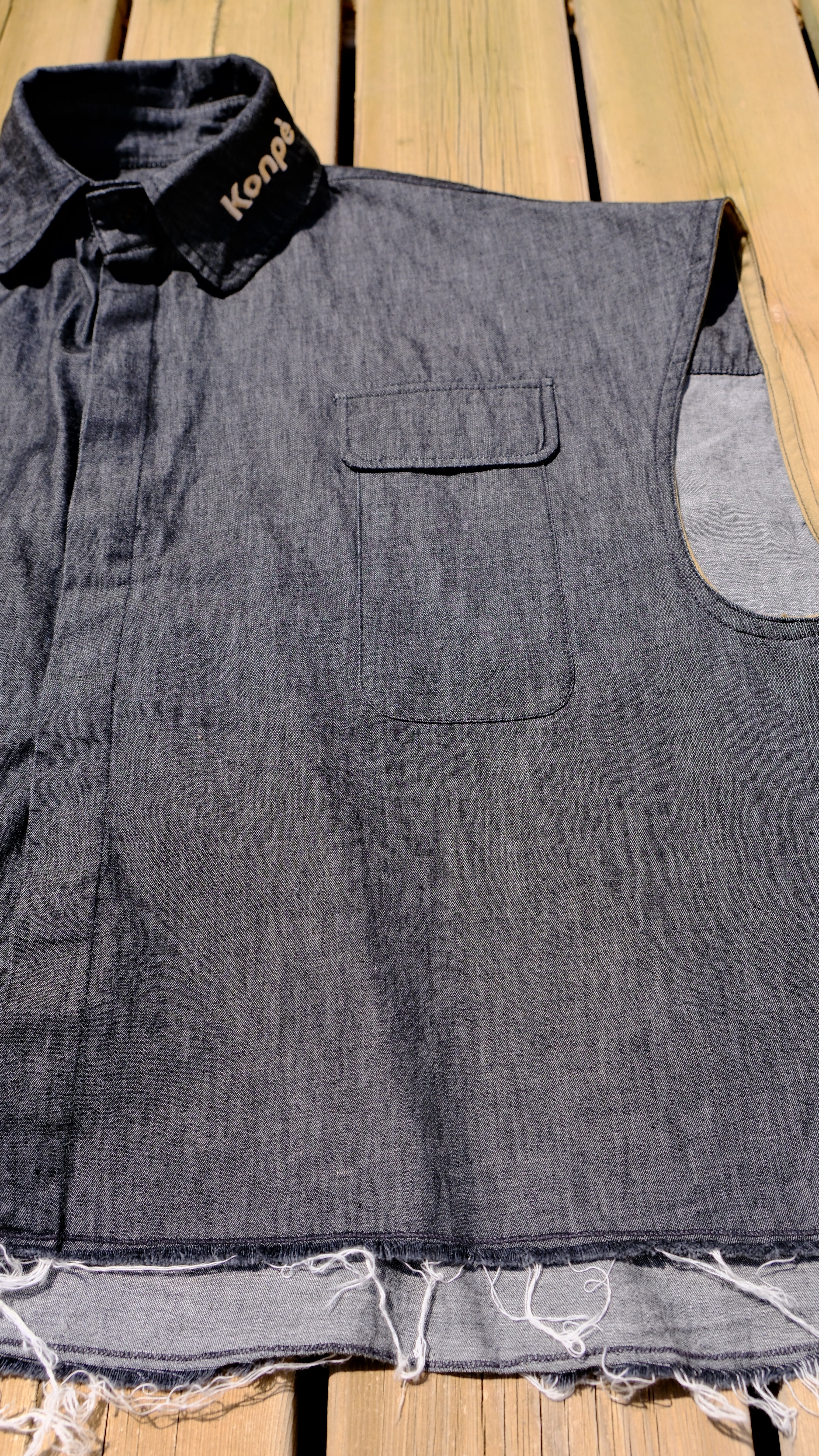 Chemise sans manches Gris Granit