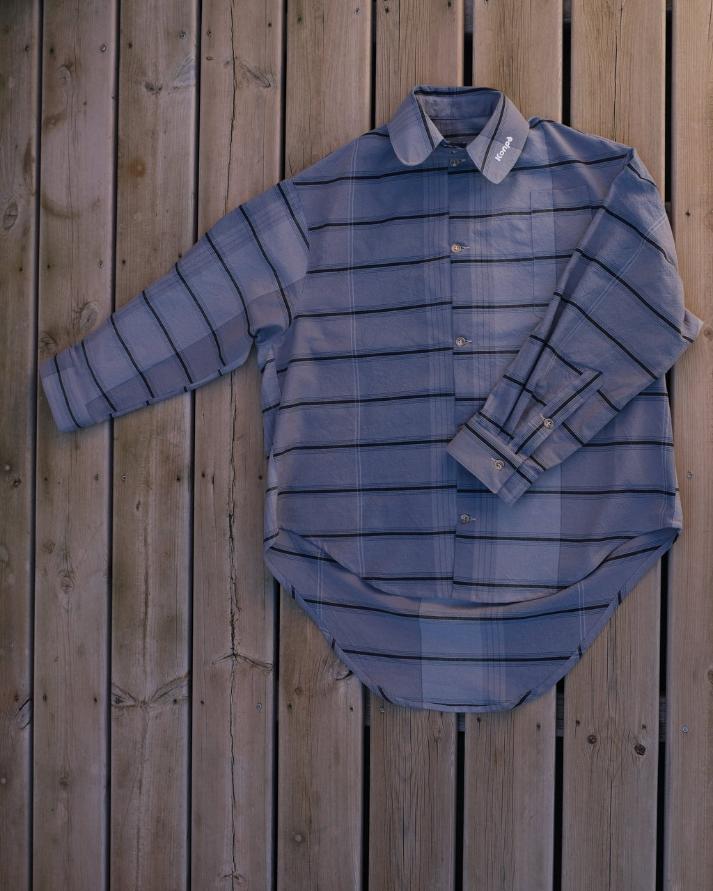 chemise oversized texturéeBrume Lunaire VERSION LONGUE