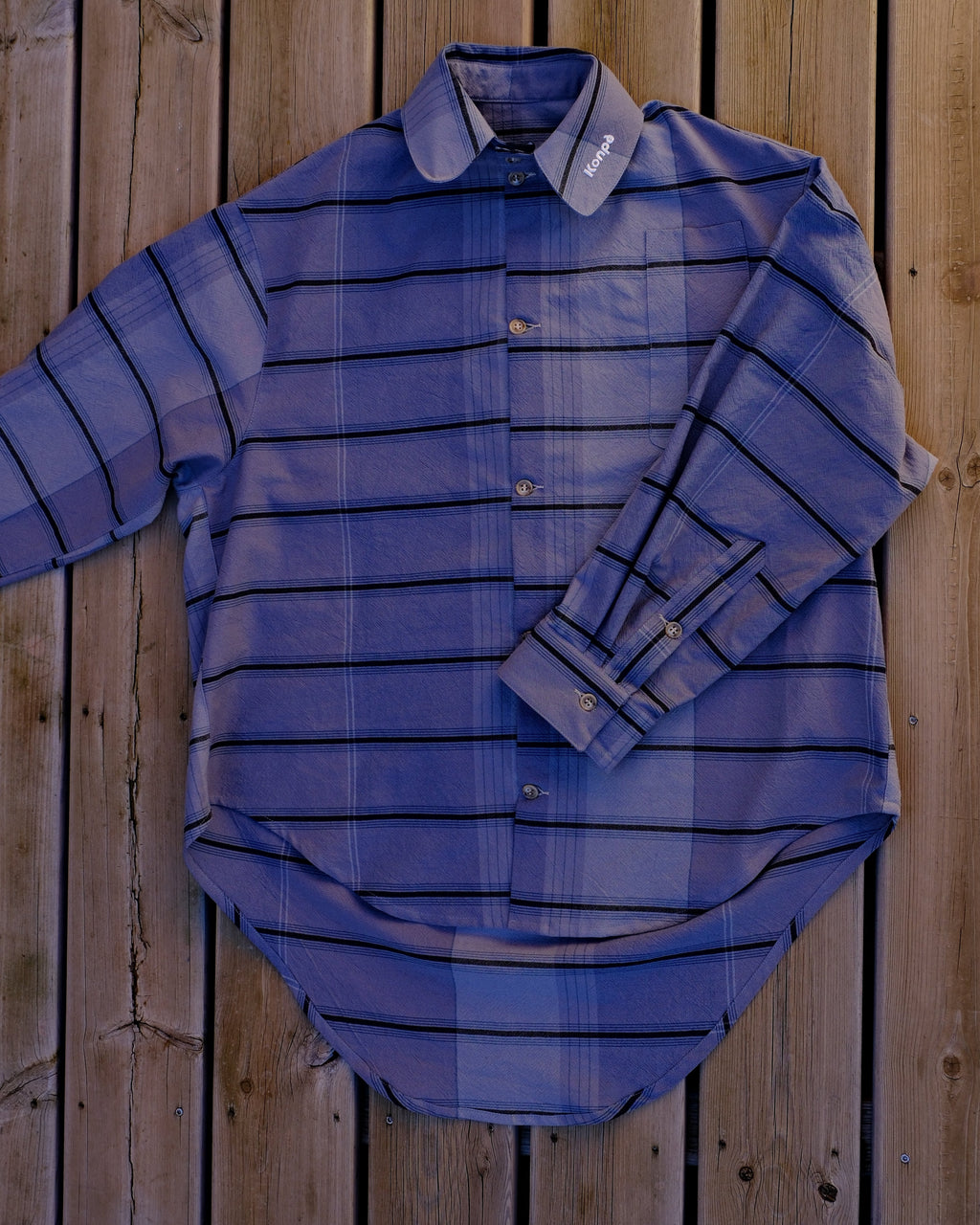 chemise oversized texturéeBrume Lunaire VERSION LONGUE