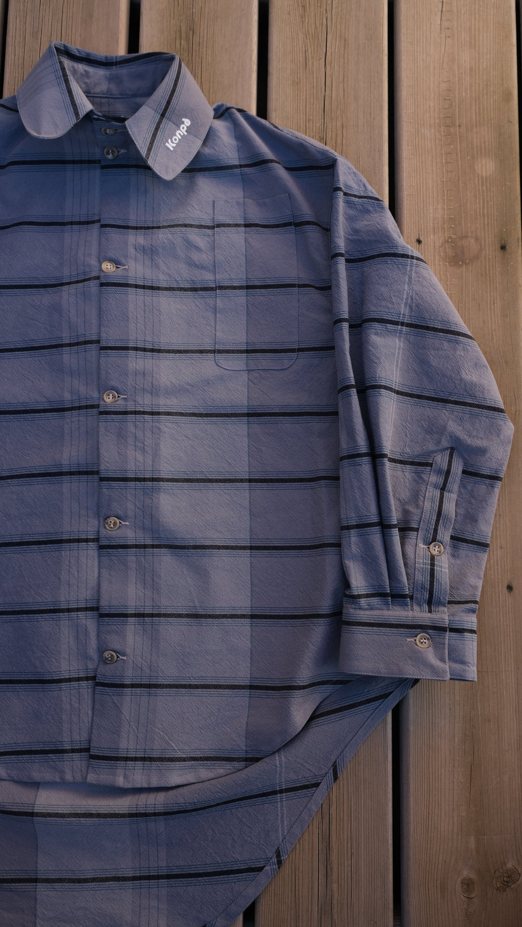 chemise oversized texturéeBrume Lunaire VERSION LONGUE