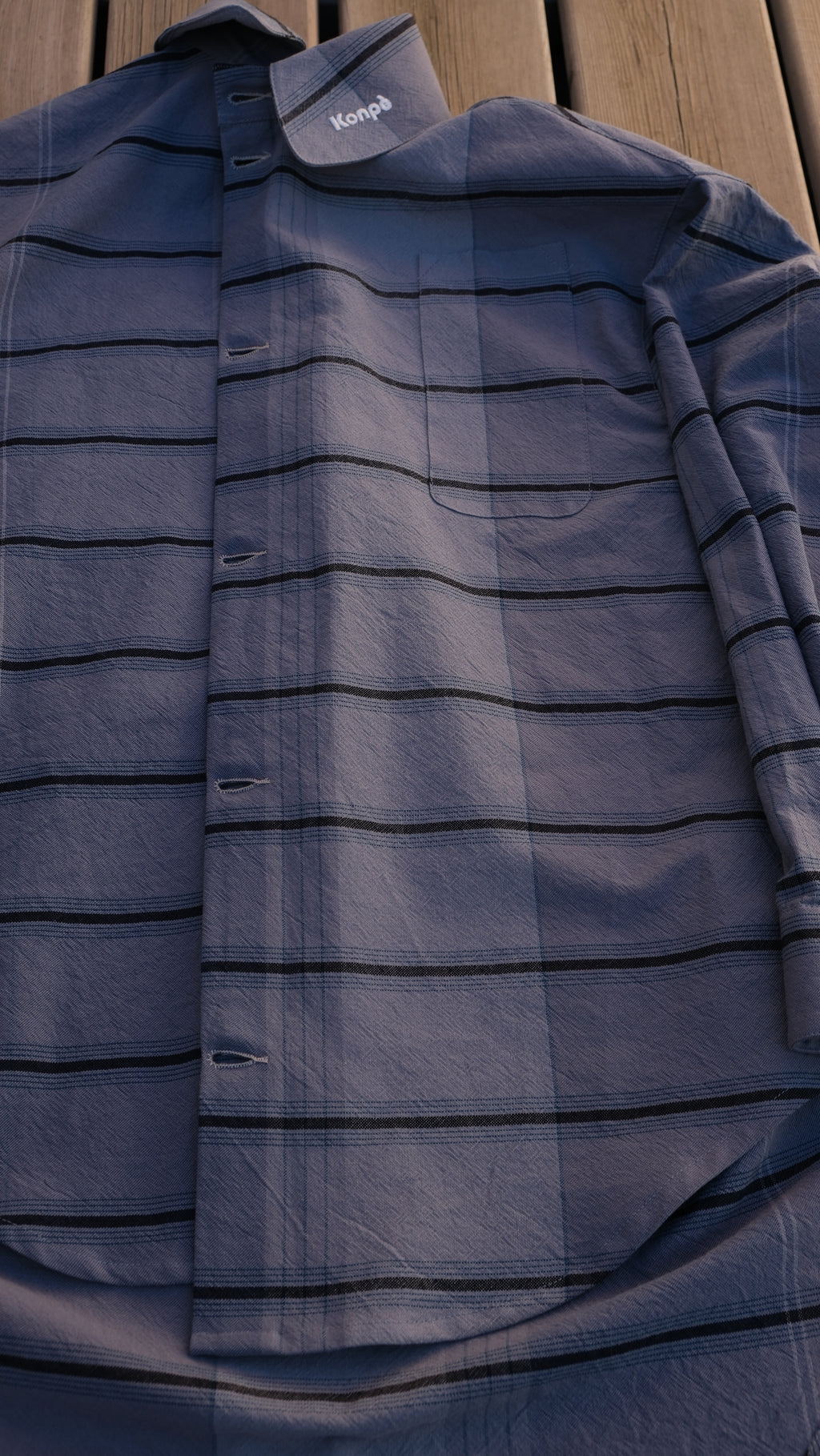 chemise oversized texturéeBrume Lunaire VERSION LONGUE