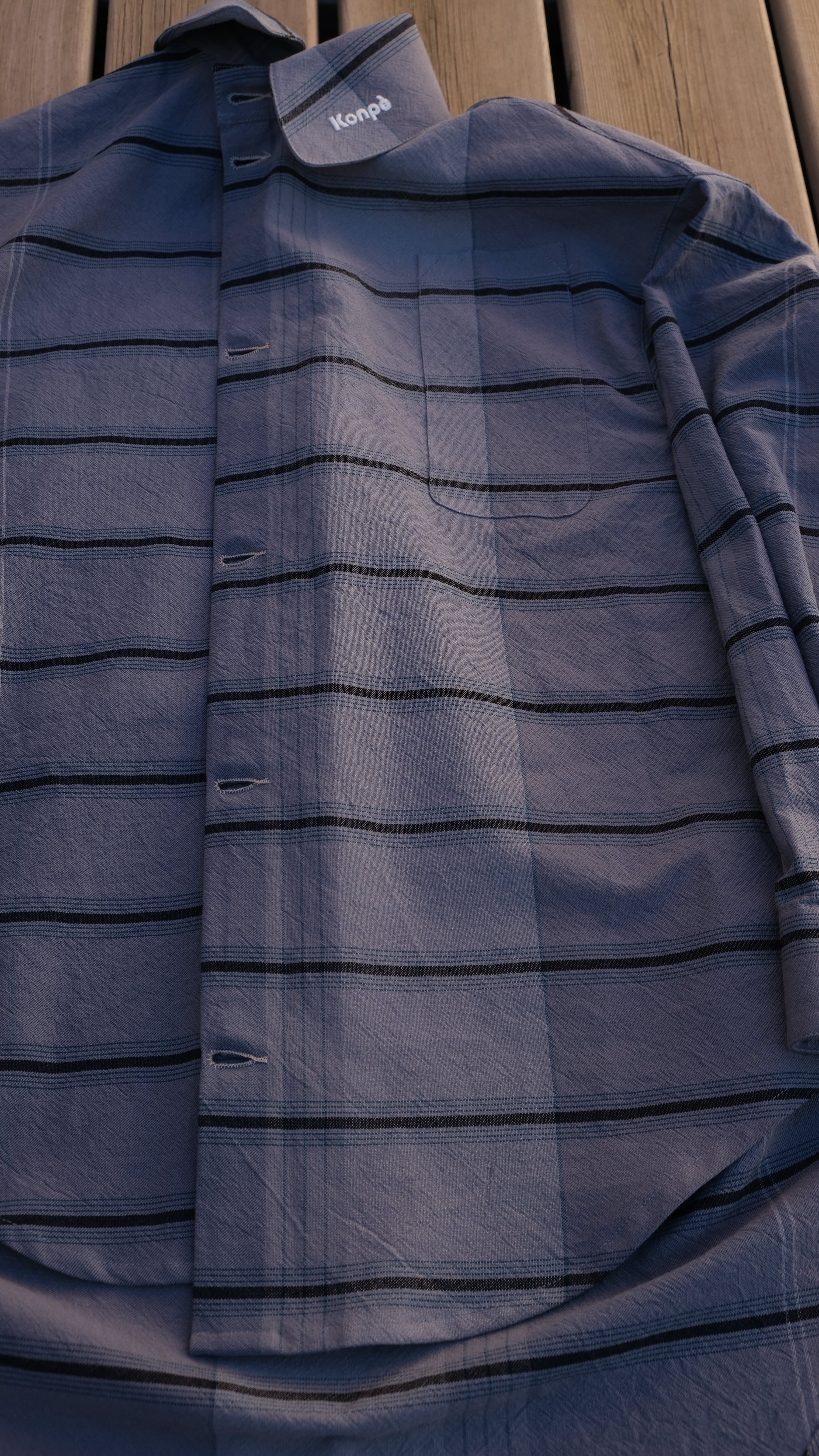 chemise oversized texturéeBrume Lunaire VERSION LONGUE