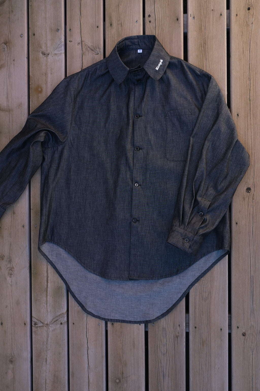 chemise oversized Gris Granit VERSION LONGUE