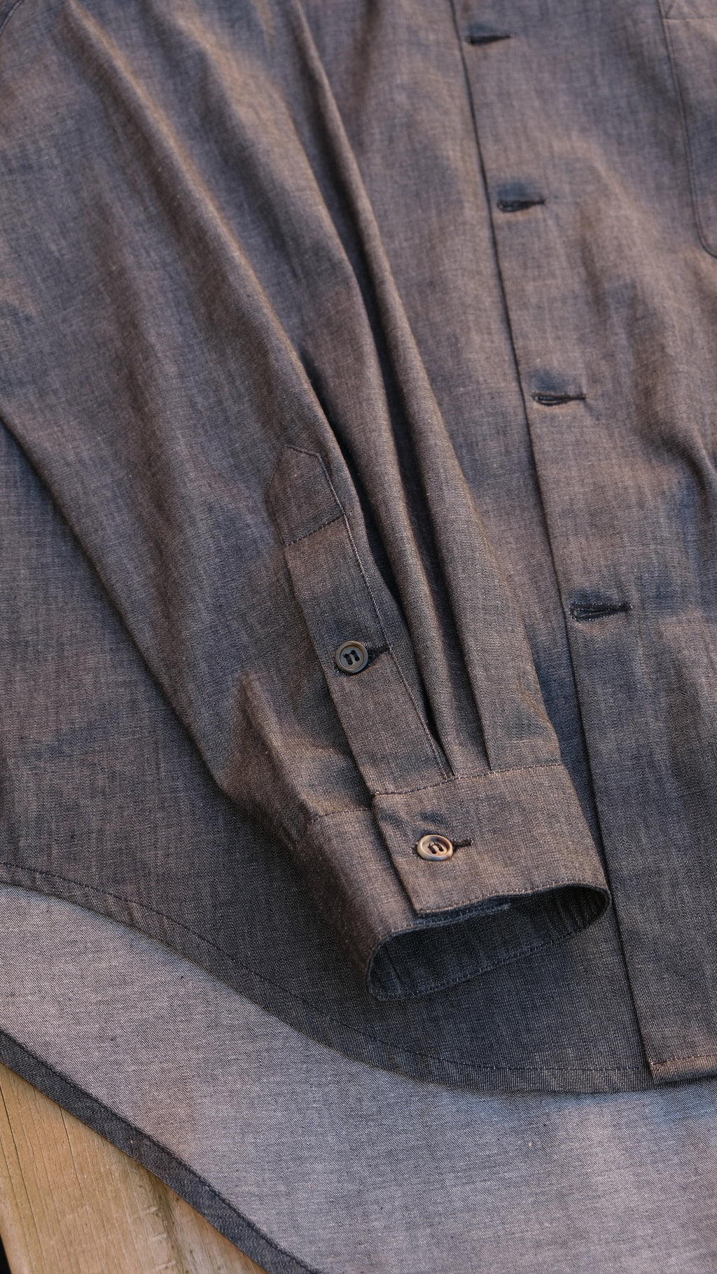 chemise oversized Gris Granit VERSION LONGUE