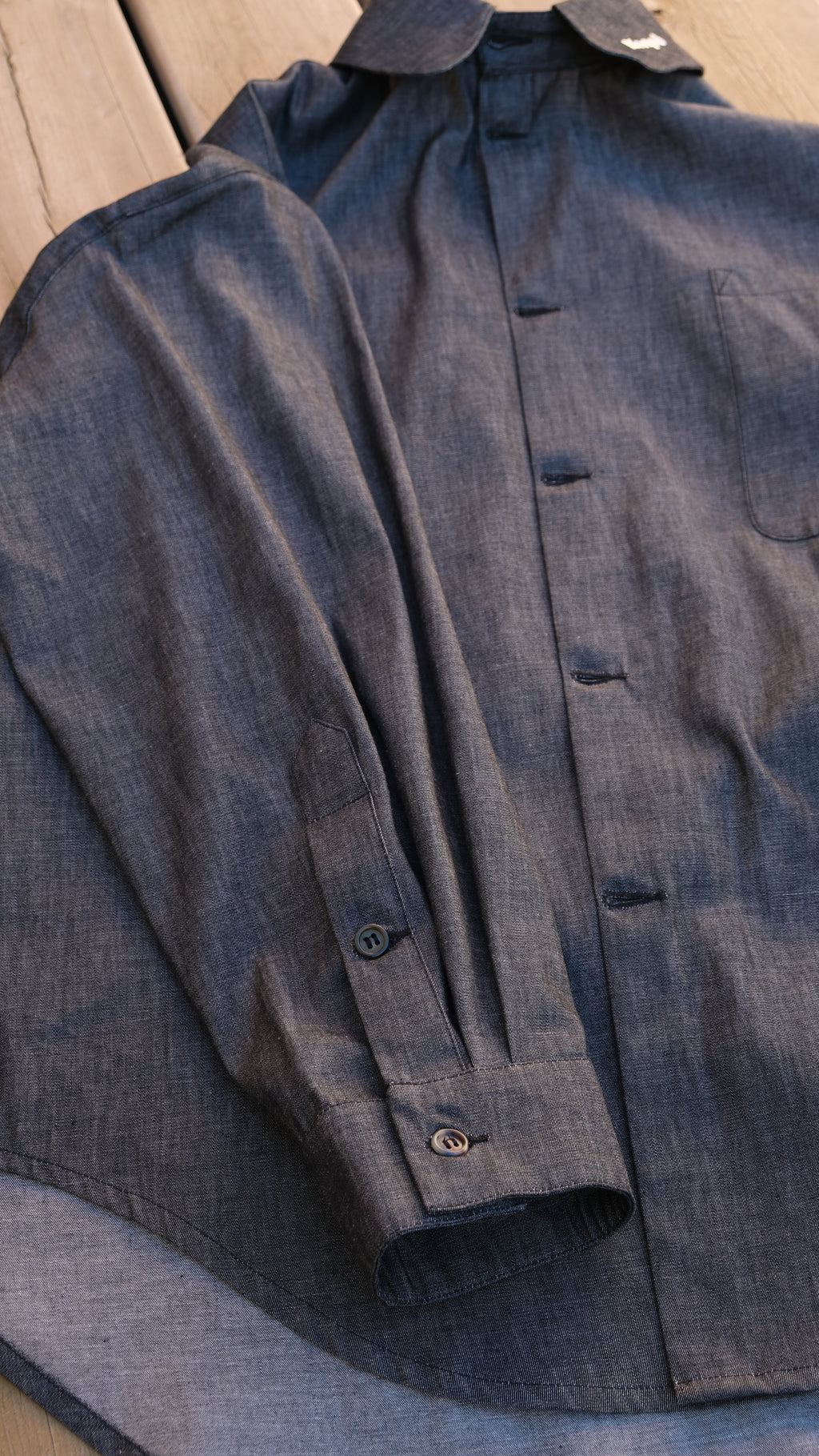 chemise oversized Gris Granit VERSION LONGUE
