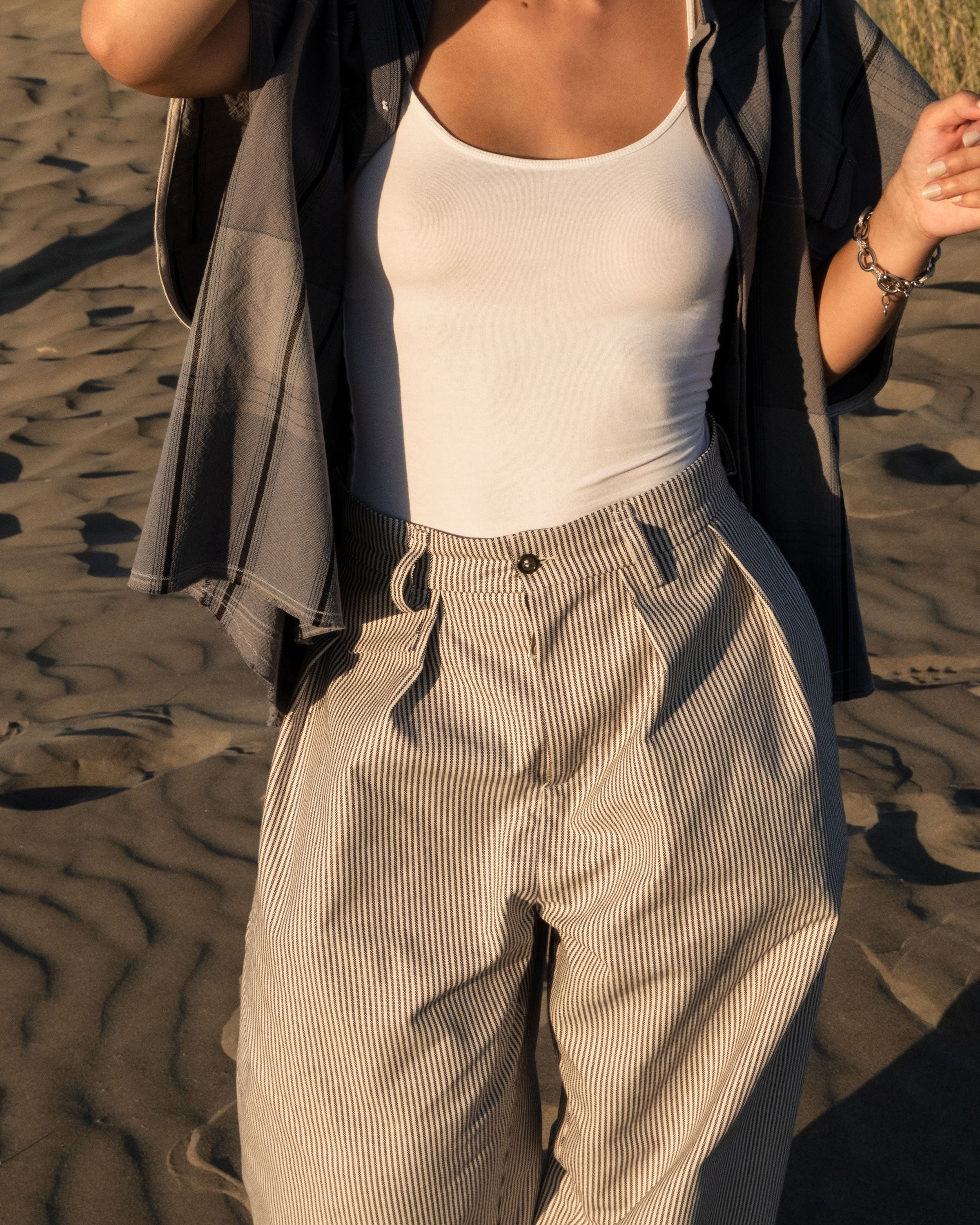 pantalon Brise Rayé